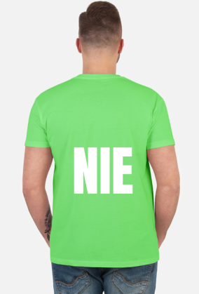 Mówię NIE. Ironiczny, zabawny t-shirt.