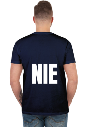 Mówię NIE. Ironiczny, zabawny t-shirt.