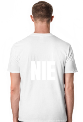 Mówię NIE. Ironiczny, zabawny t-shirt.