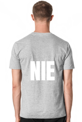 Mówię NIE. Ironiczny, zabawny t-shirt.