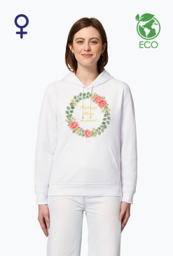 Damska Bluza z Kapturem Najlepsza Mama na świecie - Wianek Boho