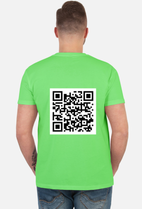 Koszulka z tajemniczym kodem QR
