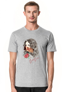 T-shirt BarBae (szary)