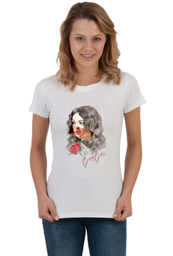 T-shirt damski BarBae (biały)