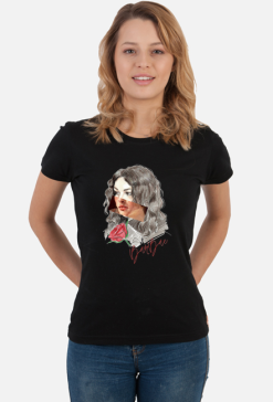 T-shirt damski BarBae (czarny)