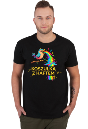 Koszulka Męska – Tęczowa Eksplozja Radości (Pixel Art)
