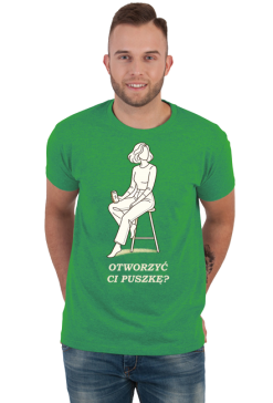 Koszulka Męska – Otworzyć Ci Puszkę? (Stylowy Minimalizm)