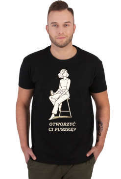 Koszulka Męska – Otworzyć Ci Puszkę? (Stylowy Minimalizm)