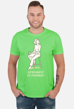 Koszulka Męska – Otworzyć Ci Puszkę? (Stylowy Minimalizm)