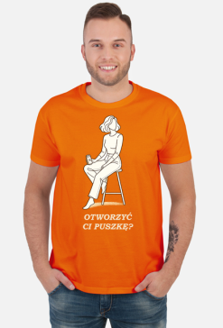 Koszulka Męska – Otworzyć Ci Puszkę? (Stylowy Minimalizm)