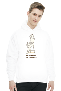 Bluza Męska z Kapturem – Otworzyć Ci Puszkę? (Streetwear Style)