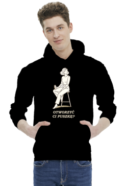 Bluza Męska z Kapturem – Otworzyć Ci Puszkę? (Streetwear Style)
