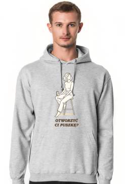 Bluza Męska z Kapturem – Otworzyć Ci Puszkę? (Streetwear Style)