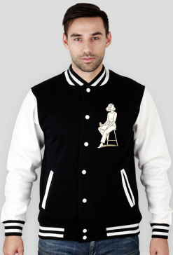 Bluza Męska Varsity Jacket – Otworzyć Ci Puszkę? (Retro College Style)