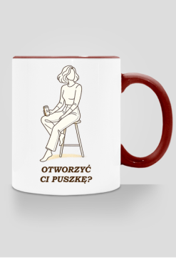 Kubek z Kolorowym Uszkiem – Otworzyć Ci Puszkę?