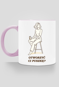 Kubek z Kolorowym Uszkiem – Otworzyć Ci Puszkę?