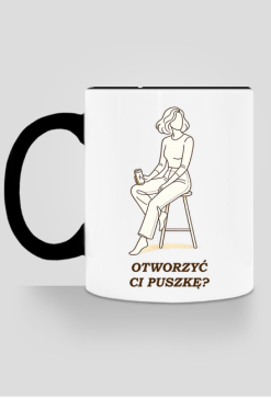 Kubek z Kolorowym Uszkiem – Otworzyć Ci Puszkę?