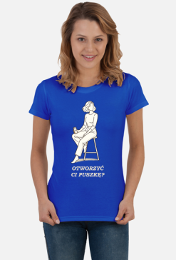 Koszulka Damska – Otworzyć Ci Puszkę? (Modern Line-Art)