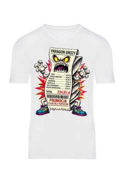Koszulka Męska V-neck – Paragon Grozy (Promocja dla Turystów)