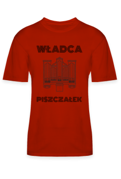 Koszulka dla organisty władca piszczałek czerwona