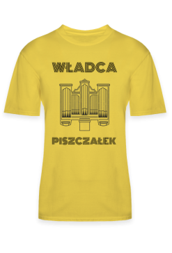 Koszulka dla organisty władca piszczałek żółta