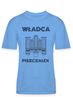 Koszulka dla organisty władca piszczałek niebieska