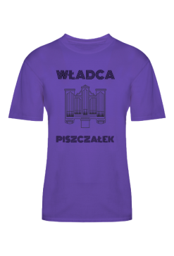 Koszulka dla organisty władca piszczałek fioletowa