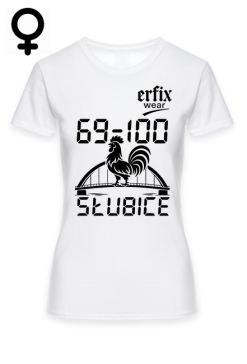 T-SHIRT DAMSKI 69-100 SŁUBICE (CZARNE LOGO)
