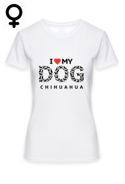 I love my dog chihuahua, dog mom
