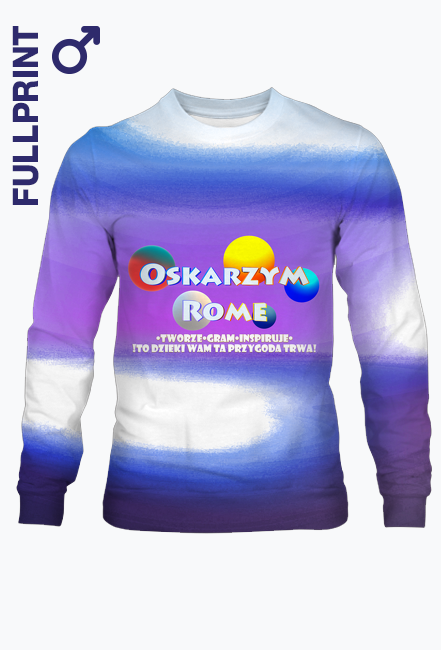 Bluzka dla Fanów Oskarzym Rome z tłem graficznym i napisem!