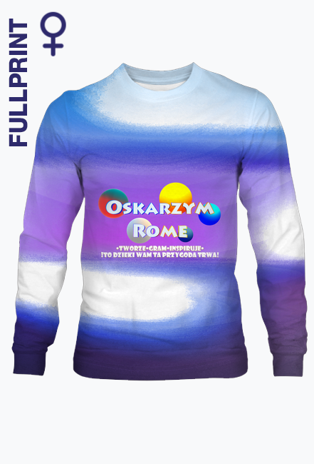 Bluzka dla Fanek Oskarzym Rome z tłem graficznym i napisem!