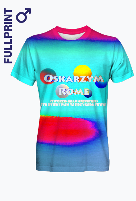 Koszulka dla Fanów Oskarzym Rome z tłem graficznym i napisem!