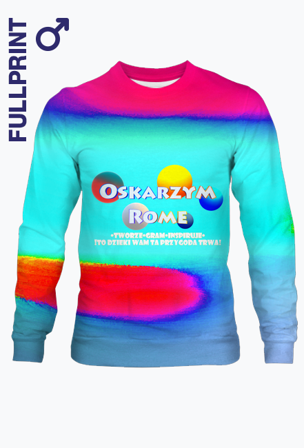 Bluzka dla Fanów Oskarzym Rome z tłem graficznym i napisem!
