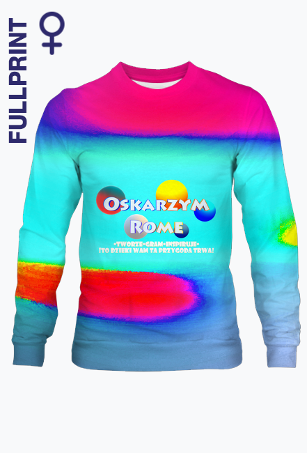 Bluzka dla Fanek Oskarzym Rome z tłem graficznym i napisem!