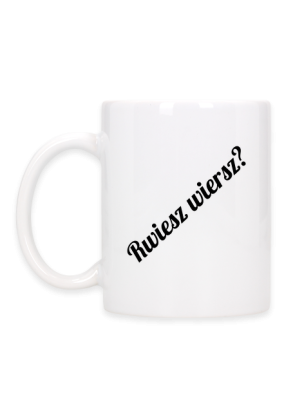 Rwiesz wiersz? Kubek polonisty