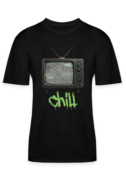 T-shirt CHILLERA „Brak Sygnału” – Czarny