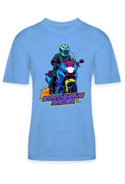 Koszulka Motocyklowa Synthwave Racer Cyberpunk Neon Motor