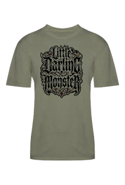 Koszulka Gotycka Little Darling Monster – Mroczny Nadruk Rockowy
