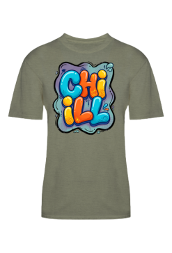 Kolorowa Koszulka Graffiti CHILL | Koszulka Streetwear Pop-Art