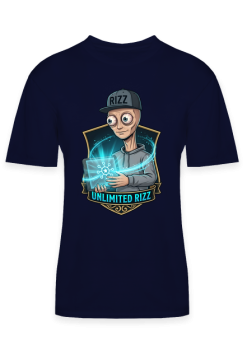 Koszulka Unlimited Rizz – Kosmita Gamer (Śmieszny Nadruk)