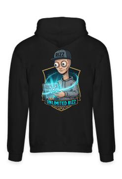 Bluza Unlimited Rizz – Kosmita Gamer (Śmieszny Nadruk)