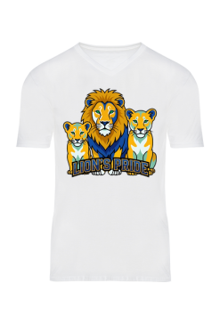 Koszulka Lion's Pride Rodzina Lwów - Nadruk Lew i Małe Lwiątka