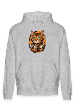 Bluza z Kotem Living My Best Nine Lives – Prezent dla Kociary
