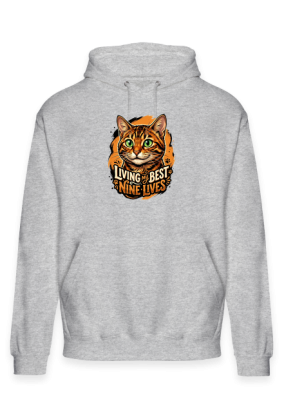 Bluza z Kotem Living My Best Nine Lives – Prezent dla Kociary