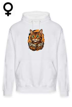 Bluza z Kotem Living My Best Nine Lives – Prezent dla Kociary