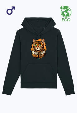 Bluza z Kotem Living My Best Nine Lives – Prezent dla Kociary