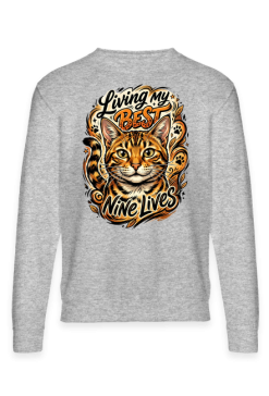 Bluza Kot Bengalskie Dziewięć Żyć – Living My Best Nine Lives