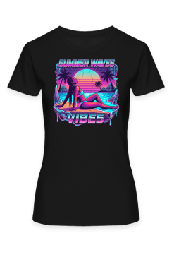 Koszulka Summer Waves Vibes – Retrowave Synthwave 80s Neon