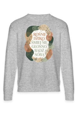Bluza Boho Rośnij Dziko Bądź Sobą – Line Art Kwiaty