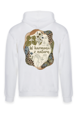 Bluza Damska W Harmonii z Naturą | Ekologiczna Torba Boho Line Art Monstera